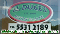 Shop Signs. Jack Flash Signs